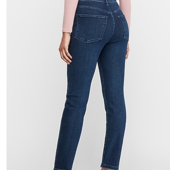 ⭐️ HIGH WAISTED DARK WASH SLIM ANKLE - Picture 2 of 7